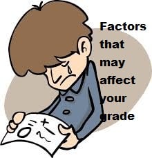 Factors that may affect your grade