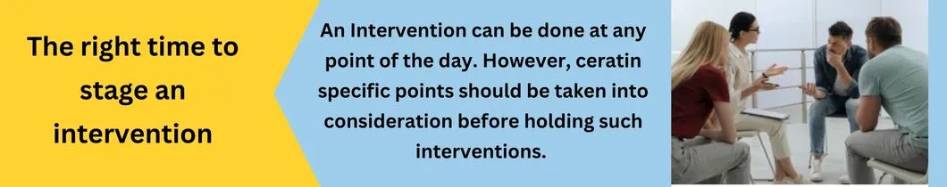 The right time to stage an intervention